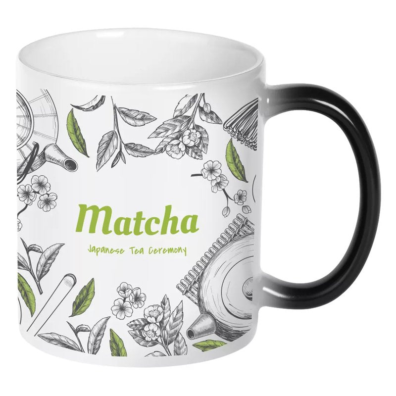 MAGIC MUG, keramička šolja za sublimaciju, 325 ml, crna