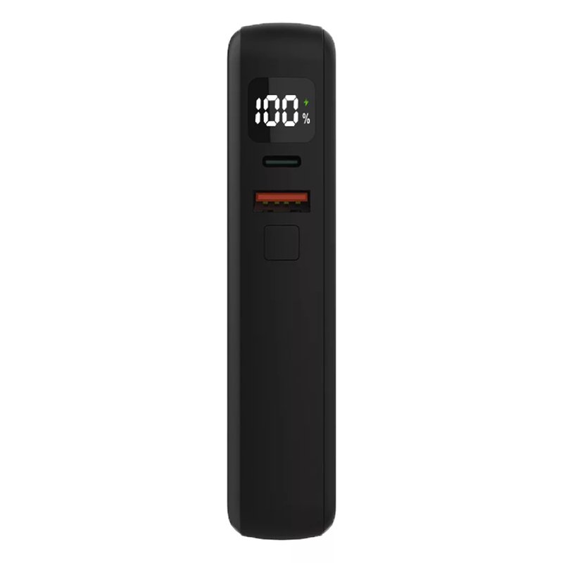 HOPSON 10PD, pomoćna baterija, 10.000 mah, sa kablom na izvlačenje, tamno siva