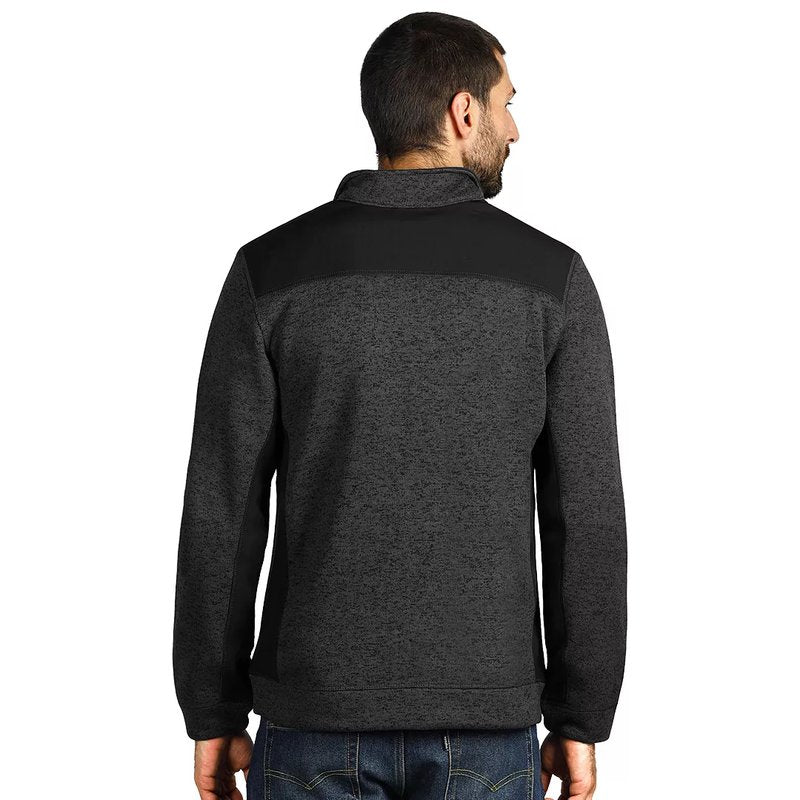 JUPITER, melirana jakna sa softshell delovima, crna
