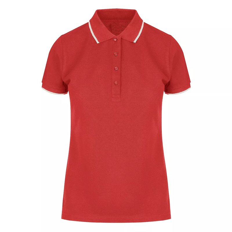 ATLANTIC LADY, ženska polo majica, 190 g/m2, crvena