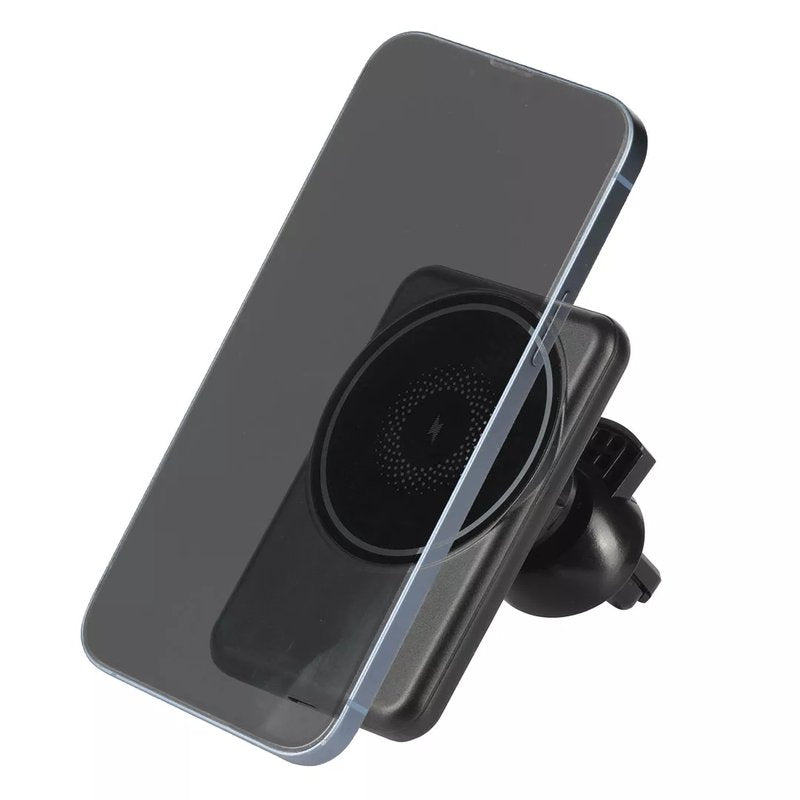 ALTUS, držač i bežični punjač mobilnih telefona sa magnetom, 15w, crni