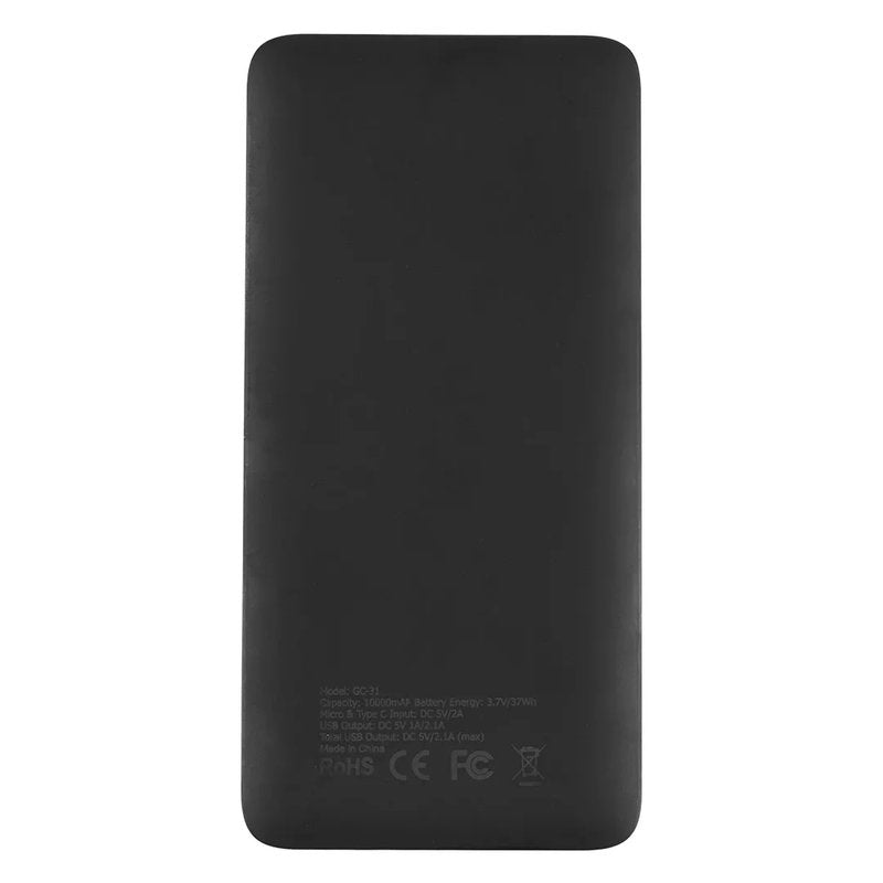 INTERVAL 10, pomoćna baterija, 10.000 mah, crna