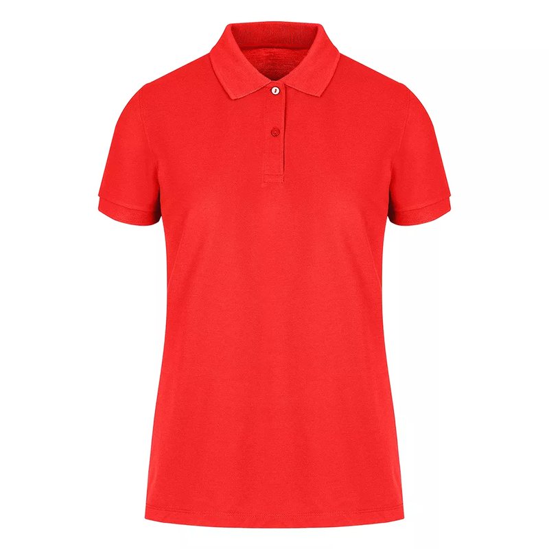 GO GREEN LADY, ženska polo majica, 180 g/m2, crvena