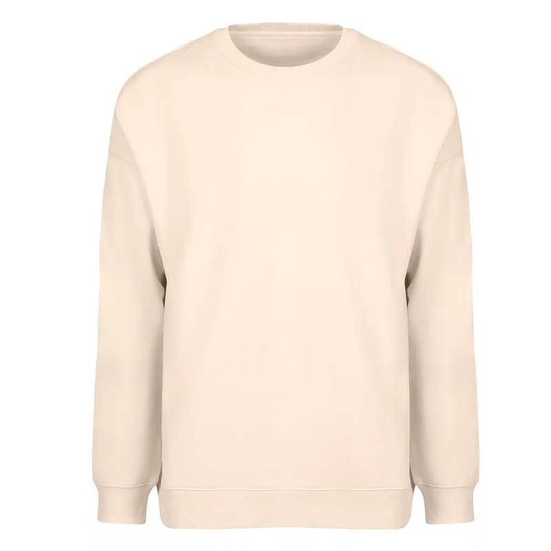 BIG, unisex široka dukserica od organskog pamuka, 300 g/m2, svetlo braon