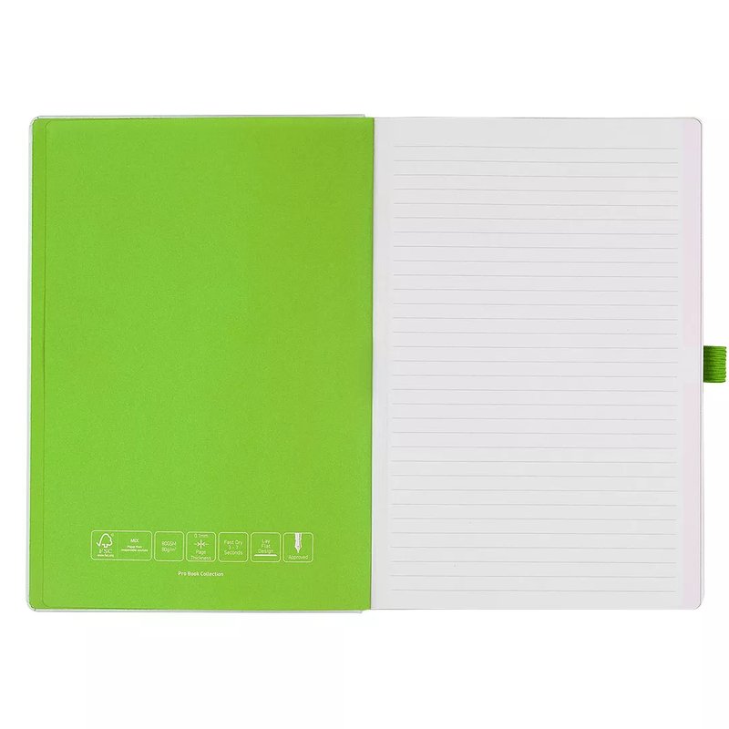 CODE WHITE, notes a5, svetlo zeleni