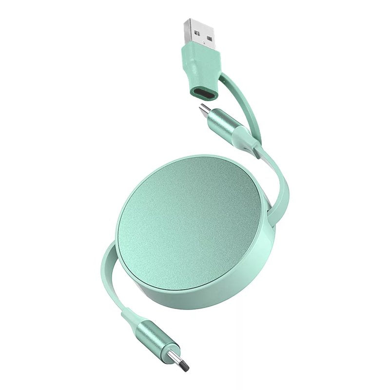 FURIO 2IN1, usb type-c kabl za punjenje i prenos podataka, 2 u 1, 240w, mint