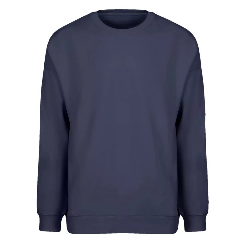 BIG, unisex široka dukserica od organskog pamuka, 300 g/m2, plava