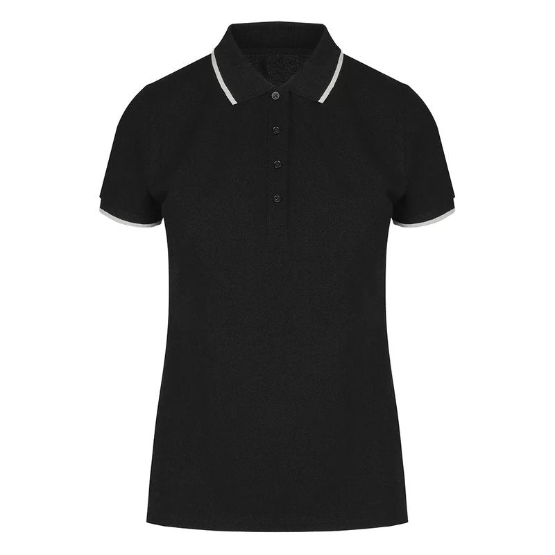 ATLANTIC LADY, ženska polo majica, 190 g/m2, crna