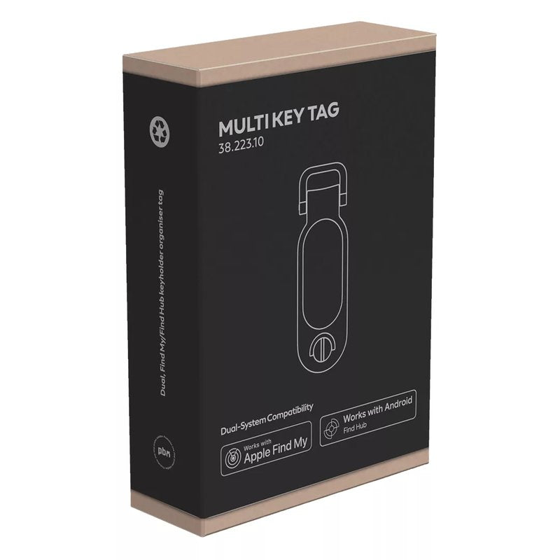 MULTI KEY TAG, find my/find hub privezak za ključeve, organizator sa funkcijom lociranja, crni