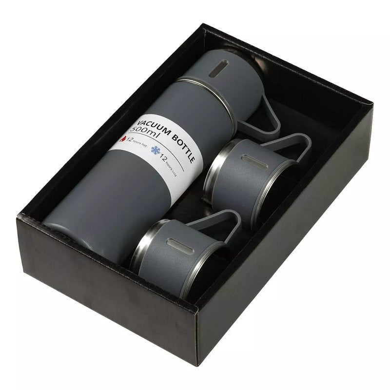ALFREDO, set termos sa šoljama, 3/1, 500 ml, sivi