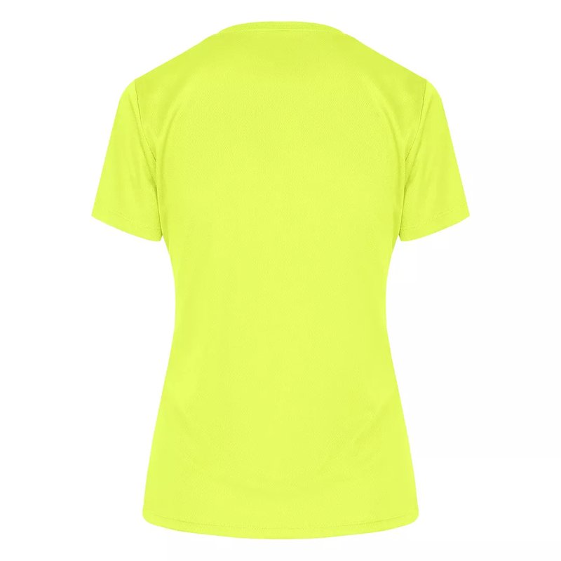 CROSSFIT LADY, ženska sportska majica kratkih rukava, 130 g/m2, neon žuta