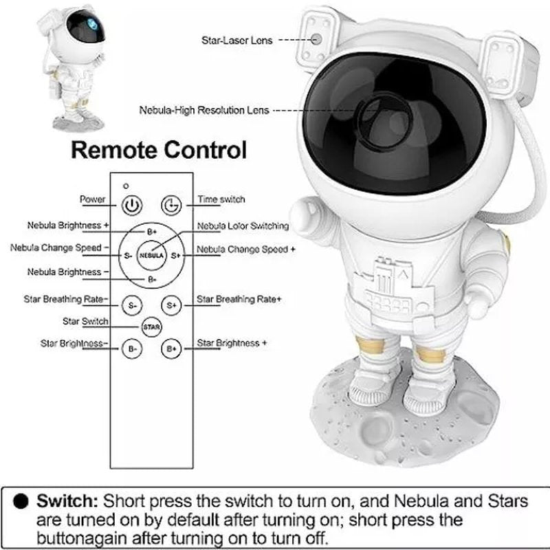 Noćno LED svetlo  – projektor Astronaut