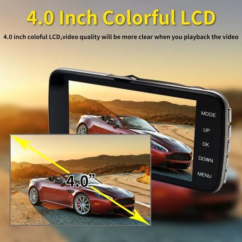 Auto kamera Full HD 4″ sa parking kamerom