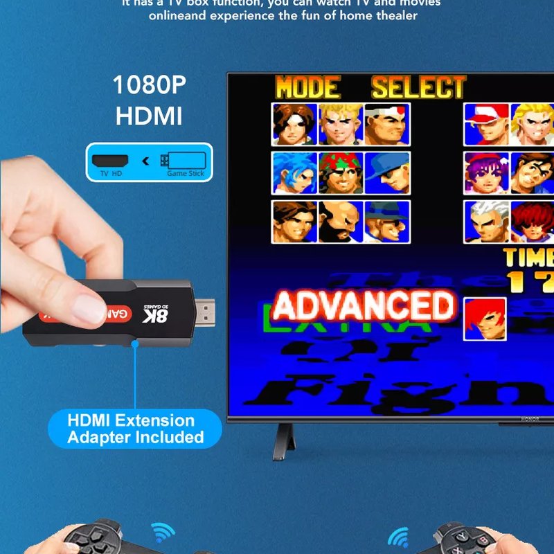 10.000 Retro igrica Q9 Game TV Stick 5G 8K