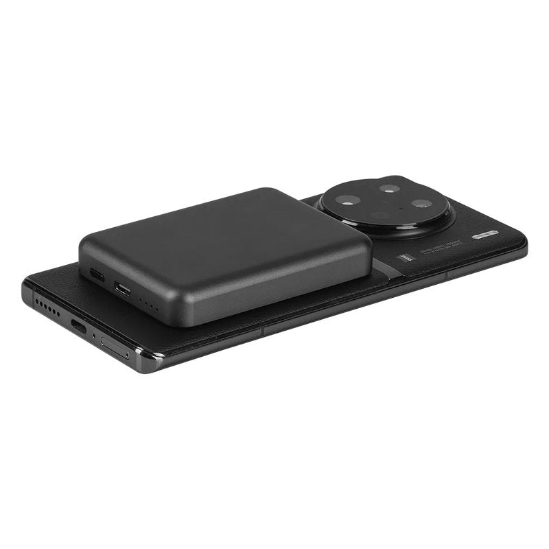 BOUNCE PD, pomoćna baterija sa magnetom, 5.000 mah, bežično punjenje, 15w, tamno siva