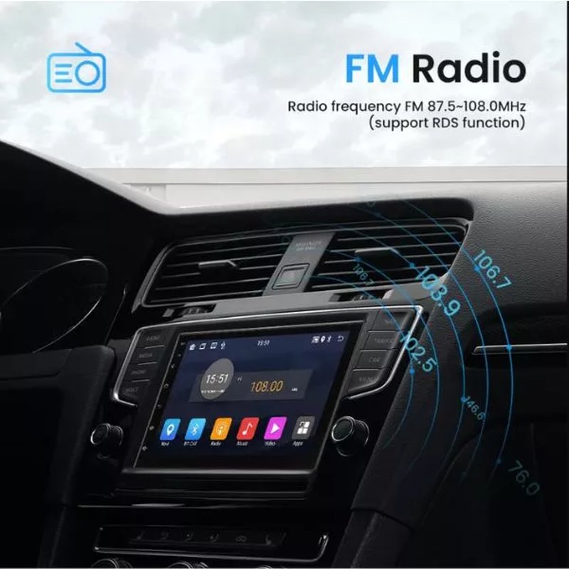 Multimedija za auto 9210S-J Android 10 stereo auto 7 inča 2.5D IPS ekran