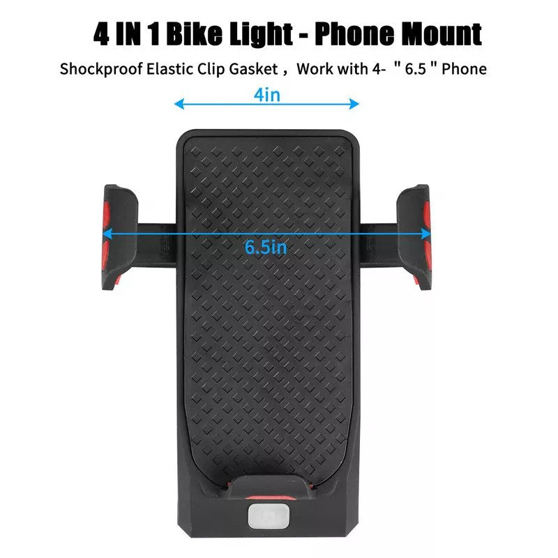 Lampa za bicikl + držač za mobilni + sirena