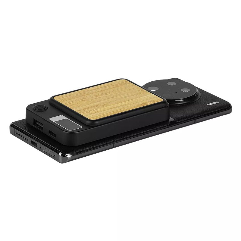 BINARY, pomoćna baterija sa magnetom, 5.000 mah, bežično punjenje, 5w, crna