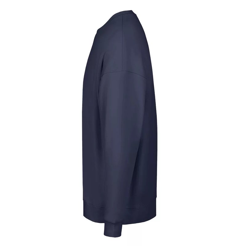 BIG, unisex široka dukserica od organskog pamuka, 300 g/m2, plava