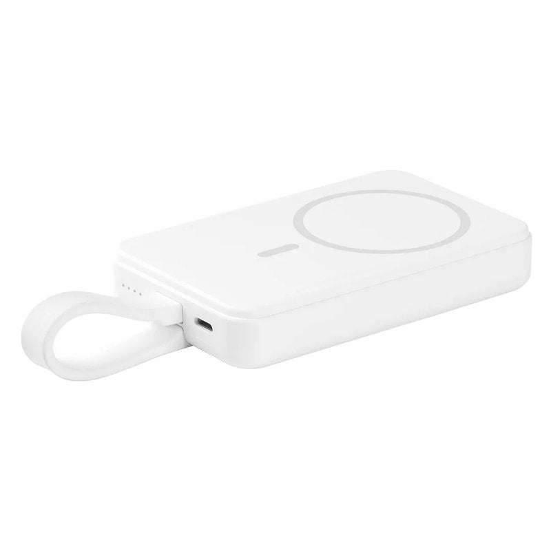 DEFENDER PD, pomoćna baterija sa magnetom, 10.000 mah, bežično punjenje, 15w, bela